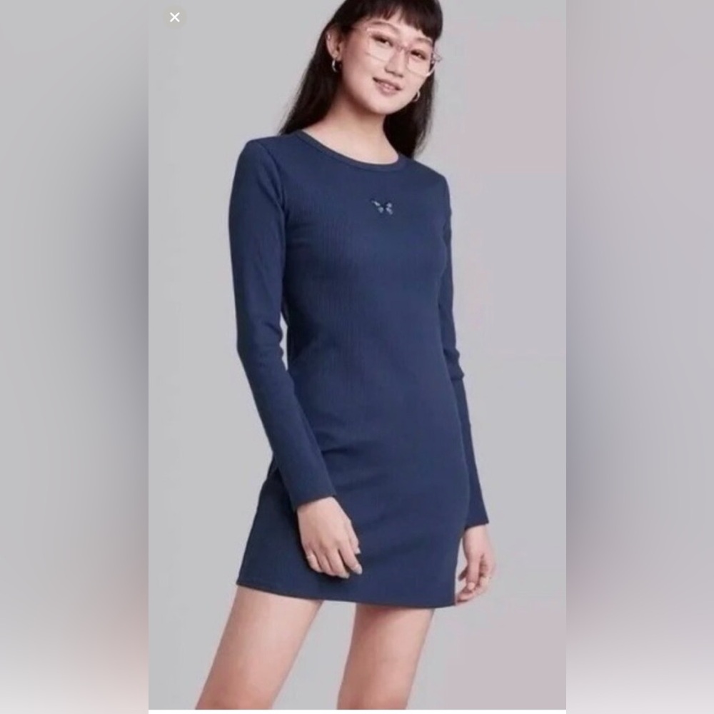 Ribbed Butterfly Dress